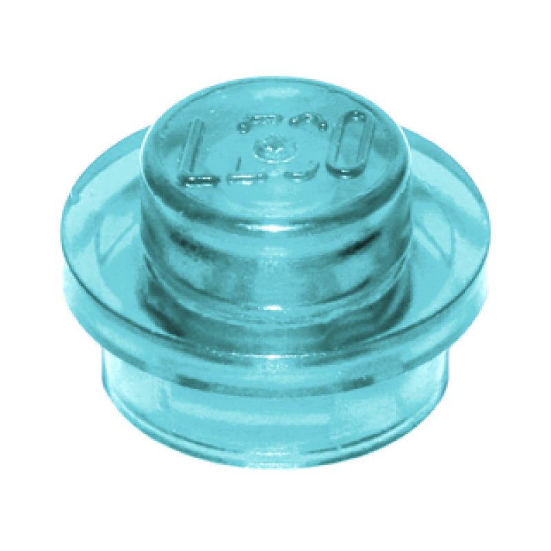Plaat, Rond 1x1 Trans Light Blue
